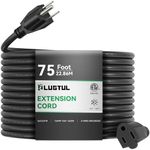 PLUGTUL Extension Cord 75 FT, 16/3 