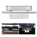 Nilight Led Light Bar Mounting Bracket Front License Plate Frame Bracket License Plate Mounting Bracket Holder For Off-Road Lights Led Work Lamps Lighting Bars, 2 Years Warranty