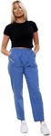 Black Berry New Women Full Length Trouser Casual Wear Elasticated High Waist Full Length Pants UK (12, Sky Blue)