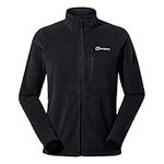 Berghaus Men's Activity Polartec Thermal Pro Interactive Fleece Jacket, Extra Warmth, Soft Feel, Black, XL