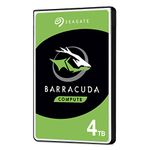 Seagate BarraCuda 4 TB 2.5 Inch Internal Hard Drive (15 mm Form Factor, 128 MB Cache SATA 6 GB/s Up to 140 MB/s)