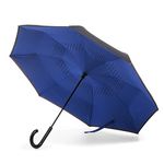 totes InBrella Reverse Close Umbrella, Royal/Black