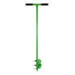 Klassic Strong Metal Manual 4" Dual Blade Post Hole Digger Earth Auger Hand Tool for Agriculture, Indoor & Outdoor Gardening, Planting, Digging (Pack of 1, Green Color)