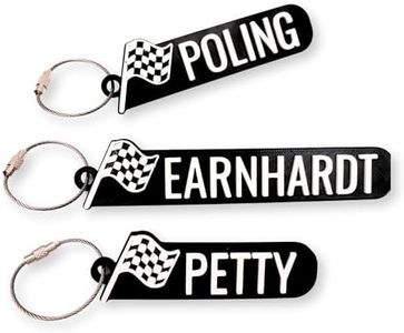 Personalized Racing Keychain, Backpack tags, Kid's name tags, Custom racing water bottle tags, Sports bag keychain, racing team gift, Keyring charm