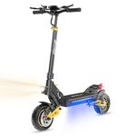 iENYRID Electric Scooter, 10'' Tyres E Scooter for Adults, Dual Motors, 50-60Km Long Range, 20.8Ah Battery, 3 Speed Modes, Dual Braking System Dual Shock Absorption, Foldable Escooter ES1