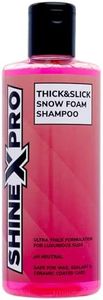 ShineXPro 300mL SuperThick Car Wash Shampoo Concentrate - pH Neutral, Thick Suds - Thick&Slick Snow Car Foam Shampoo That Works With Both Bucket Wash And Foam Cannon (300 mL)