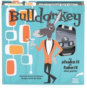 Bulldonkey Dice Game, Strategic Bluffing Game for Fun Party Game Nights with Family & Friends, 3-6 Players Ages 10+