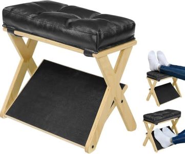 HOMELYSTBO Foot Rest Under Desk at Work, Solid Wood Double Step Footrest