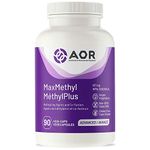 AOR - Max Methyl 517mg, 90 Capsules - Combination of TMG Trimethylglycine, Vitamin B6 P5P, Vitamin B12 Methylcobalamin and Folic Acid Supplement - Methylation Support Supplement and Co-Factors