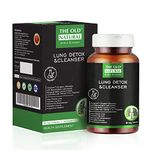 The Old Natural 19 in 1 Lungs Detox for smokers & Pollution 60 Veg Tablets with Marshmallow leaf Extract Quercetin, Stinging Nettle, Vasaka, Asparagus, Zingiber Officinale - Removes Tar & Mucus from Lungs I Clinically Proven Formula For Lung Detox (Pack of 1 - 60 Tablets)