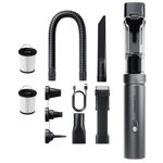 REDTIGER Cordless Car Vacuum Cleaner, 21000PA Suction Power, 70 Minutes Runtime, 3.5H USB-C Fast Charging, 4-in-1 Mini Handheld Cleaner for Car, Home, Office and Pet Food (Black)