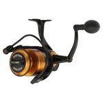 PENN Spinfisher VII Spinning Reel, Fishing Reel, Sea Fishing Reel With IPX5 Sealing That Protects Against Saltwater Ingression, Caters for different Species, Unisex, Black Gold, 10500