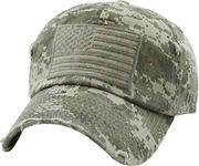 KBETHOS Tactical Operator with USA Flag Patch US Army Military Baseball Cap Adjustable, Digital City Camo Tactical Hat, One Size