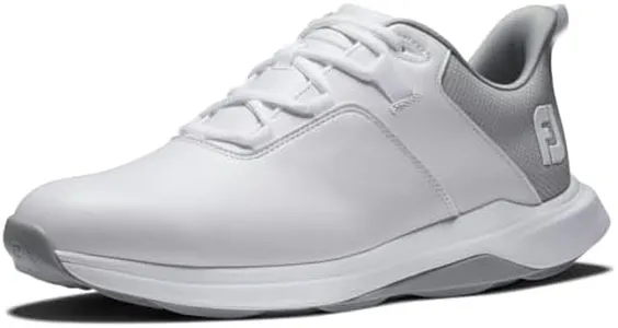 FootJoy Men's Prolite Previous Season Style Golf Shoe, White/Light Grey/Grey, 10.5