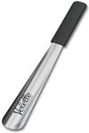 Metal Shoe Horn Long Handle For Seniors, 15" Long. Extra Long Shoe Horn for Kids, Or Great Shoe Horns for Boots by Velette