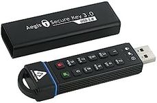 Apricorn 120GB Aegis Secure Key FIPS 140-2 Level 3 Validated 256-bit Encryption USB 3.0 Flash Drive (ASK3-120GB)