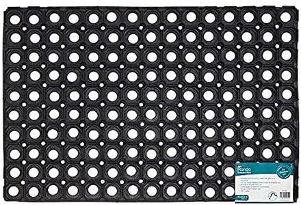 JVL Rubber Ring Heavy Duty Outdoor Entrance Door Mat 40 x 60 cm