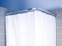 Euroshowers 688-90 3m Chrome Shower Curtain Rod with Fixings