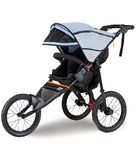 Out ‘n’ About Nipper Sport Stroller | Jogging Pushchair | 16” Air Wheels, Suspension For Bumpy Terrain | Sun Canopy, Up to 22 kg | Large Shopping Basket | Free Rain Cover | Lightweight | Rocksalt Grey