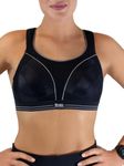 Champion Womens Shock Absorber S5044 Ultimate Run Bras, Black, 34D UK