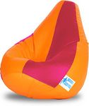 caddyFull Large Bean Bag Without Beans (Yellow and Pink)