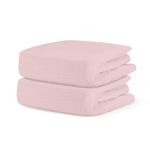 Newton Baby Organic Fitted Crib Sheets (2-Pack) - 100% Breathable and Ultra-Soft, 100% Organic Muslin Cotton, Sunrise Pink, Fits All Standard Cribs