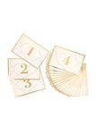 Darice David Tutera Modern Geometric Gold Foil Table Number Cards, 25 Piece