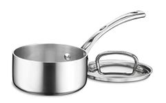 Cuisinart FCT19-14 French Classic Tri-Ply Stainless 1-Quart Saucepan with Cover