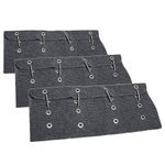 AA Ignition RV Camper Step Covers 3 Pack - 22 Inch Curved Wide Carpet Stair Rug Gray - Great for RV, Campers, Trailer, Vans with 8-11" Deep RV Stairs - Non-slip Outdoor Stair Step Covers - Radius Step