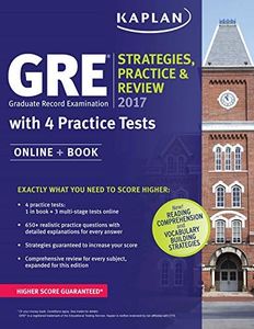 GRE 2017 Strategies, Practice & Review with 4 Practice Tests: Online + Book