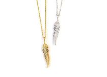 Elegant jewel box DUTY-FREE Solid gold feather necklace for women in 9k,14k&18k, Dainty leaf necklace for everyday, Minimalist Feather jewelry, Best friends gift, Unique Gift for her