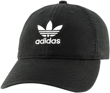 adidas Women's Originals Relaxed Fit Cap, One Size, Black/White