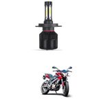 LOVMOTO Universal Bike LED Headlight Bulb Replacement H4 LED Headlight Fog Lamp Projector Lens 4 COB/LED Motorbike Fog Light, Dash Light Comfortable With Pul-sar 200 Ns