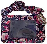 Vera Bradley Ultralight Zip Id And Lanyard Magenta Medallion, Magenta Medallion, Small