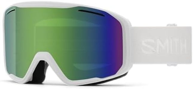 SMITH Unisex Adult Blazer Snow Sport Goggle - White Frame | Green Sol-X Mirror Lens