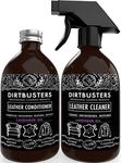 Dirtbusters Leather Cleaning And Conditioner Kit, Clean, Protect, Condition, Restore & Deodorise With Lavender Oil For Leather Sofas, Furniture, Shoes, Bags, Car Seats, Saddles & Tack (2x500ml)