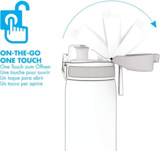 Ion8 500ml Leak Proof Water Bottle – BPA Free, Pink, Dishwasher Safe