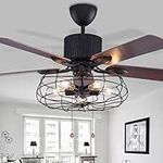 52" 5-Light Industrial Ceiling Fan 
