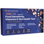 AFIL Premium | 1000+ Items Tested | Food Sensitivity Intolerance Home Test for Adults & Kids | Foods, Drinks, Toxins, Vitamins, Minerals, Fatty Acids, Gut Biome, Candida, Digestive Health