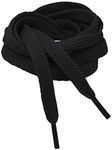 Kilter Flat Trainer Shoelaces - Black - 140 cm - 55 inch (1 Pair)