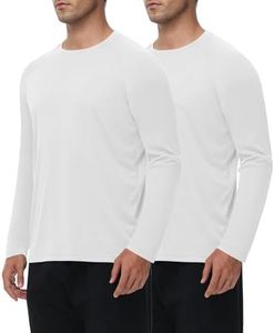 Long Sleeve Shirts for Men - Quick Dry Moisture Wicking UV UPF Sun Protection T-Shirts for Fishing Workout Swim