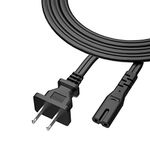 6 Feet 2 Prong Wall Power Cord Printer Power Cord Cable for HP Envy 4500 4520 5540 5640 5660 7640 100 110 120 4510 5530 E-All-in-One Photo Printer Series