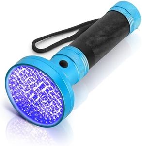 ALLINCOZY 100 LED UV Flashlight Blue Light, Portable Ultraviolet Torch for Pet Urine Detection, Stains, Scorpions, and Bed Bugs – High Power UV Lamp (Batteries Not Included)