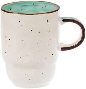 Tazza Da Caffè Rustica Fatta A Mano Design Smaltato Maculato 350ml Turbinii Verdi Dipinti A Mano Tazze In Ceramica Irregolari Per Tè Cappuccino Latte Porcellana Color Vintage