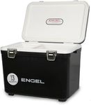 Engel UC13 13 Quart Leak-Proof, Air Tight, Drybox Cooler and Small Hard Shell Lunchbox for Men and Women in Black