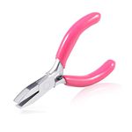 SPEEDWOX Mini Flat Nose Pliers, 3 Inch Duckbill Pliers, Small Pliers for Crafts, Pink Pliers, Jewelry Pliers for Beading Jewelry Making Wire Wrapping DIY Craft Hobby Supplies