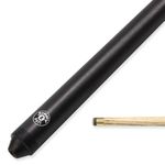 Jonny 8 Ball JET JUNIOR 42 Inch 2 Piece Centre Joint Ash Snooker Pool Cue - 10mm Tip Elk Master (Black)