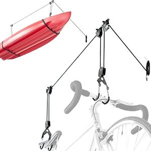 DELTA RS2200W Cycle El Greco Bike Hoist for Garage Lift Space Storage Kayak, Grey