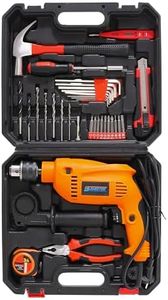 CHESTON Drill Tool Kit 550W 13mm Drill Machine For Home Use | Tool Kit For Home Use Multipurpose | Drill Kit with Variable Speed Set of - 36 Drill Bits, Hammer, Electric Pen, Measuring Tape, Box
