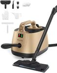 Steam Cleaner with 21 Accessories, 5 Minutes Fast Heating, Multipurpose Portable Canister Steamer for Floors, Carpet, Cars, Tiles, Grout Cleaning, Chemical-free, 1.5L Capacity